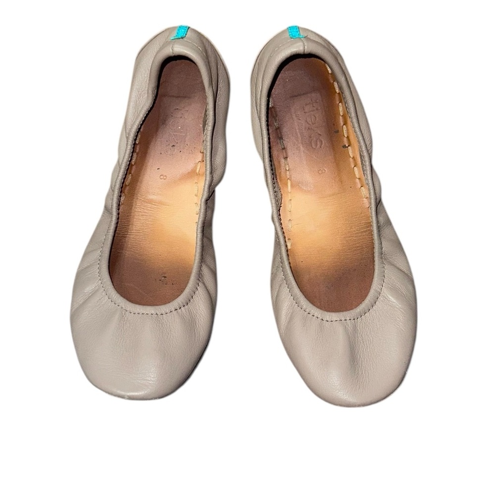 Tieks by Gavrieli Matte Taupe Leather Ballet Flats Size 8